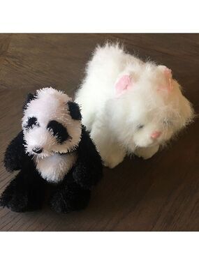 2 GANZ 🐱🐼 bundle - small stuffed animals - cat and panda